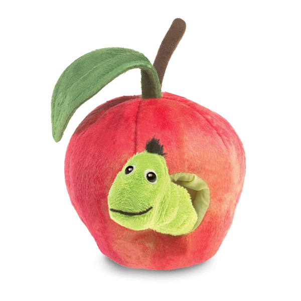 Folkmanis Worm in Apple Puppet