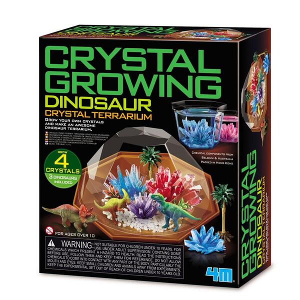 KidzLabs Crystal Growing Dinosaur Crystal Terrarium
