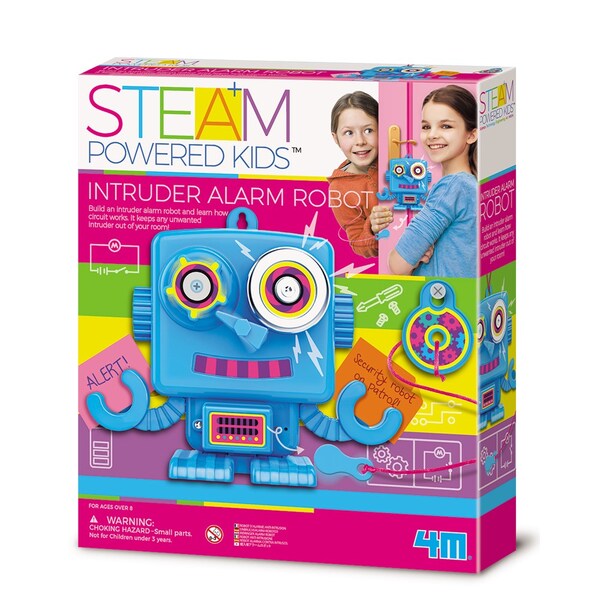 4M STEAM Powered Kids Intruder Alarm Robot