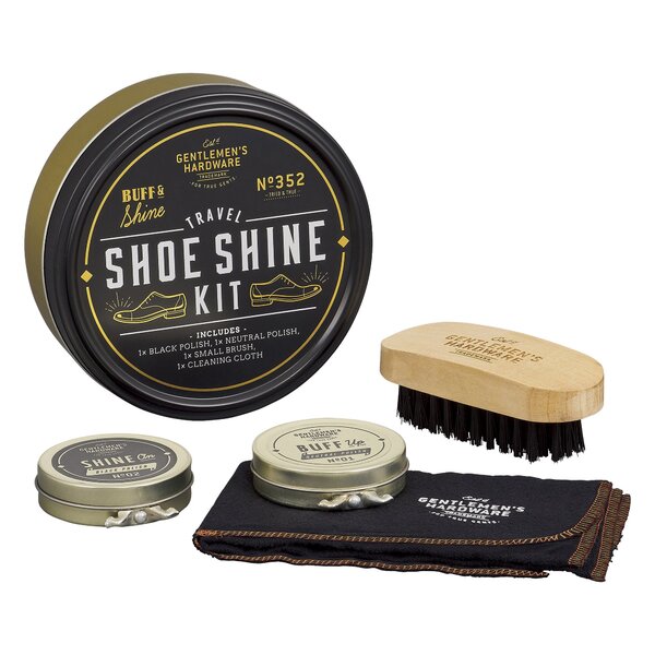 Gentlemen's Hardware Travel Shoe Shine Kit