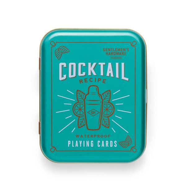 Gentlemen's Hardware Cocktail Recipe Waterproof Playing Cards