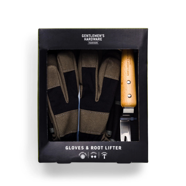Gentlemen's Hardware Leather Gloves & Root Lifter