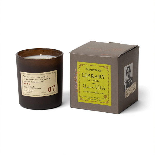 Paddywax Library Candle Oscar Wilde
