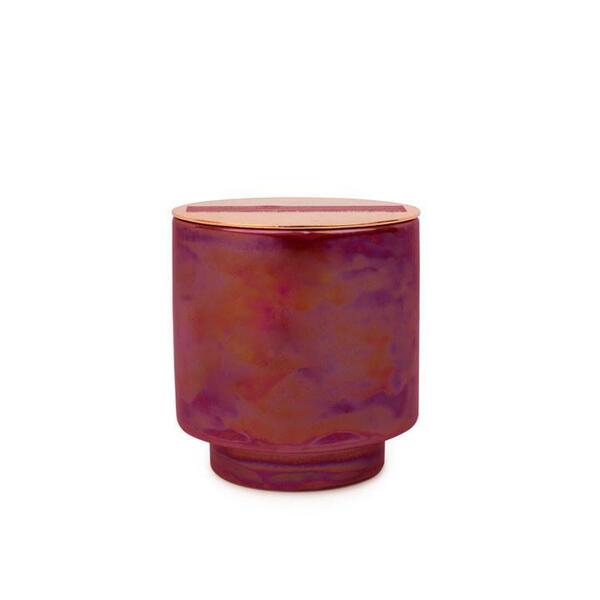 Paddywax Glow Iridescent Ceramic with Copper Lid Scented Candle Cranberry and Rose
