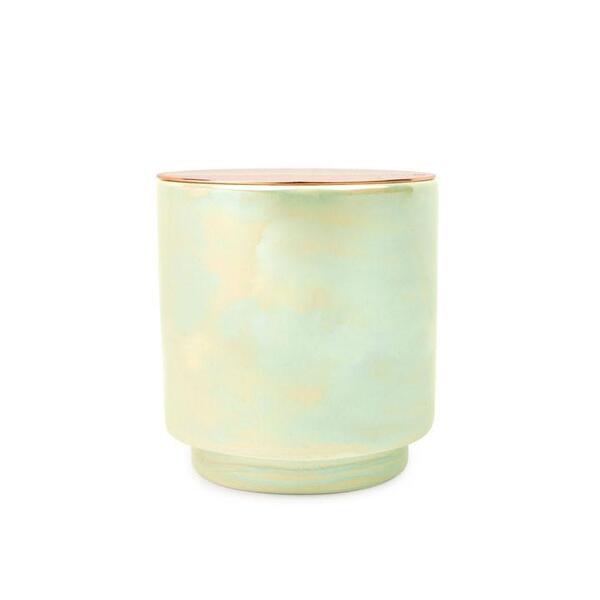 Paddywax Glow Iridescent Ceramic with Copper Lid Scented Candle White Woods and Mint
