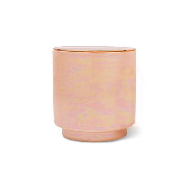Paddywax Glow Iridescent Ceramic with Copper Lid Scented Candle Rosewater and Coconut