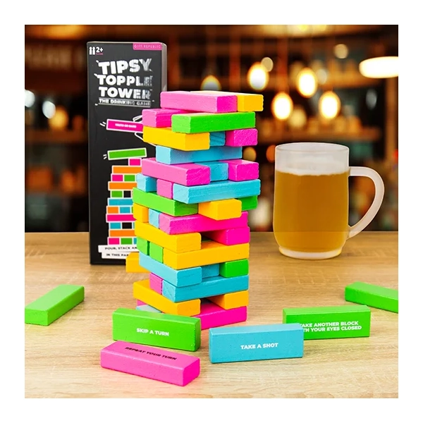 Tipsy Topple Tower Game