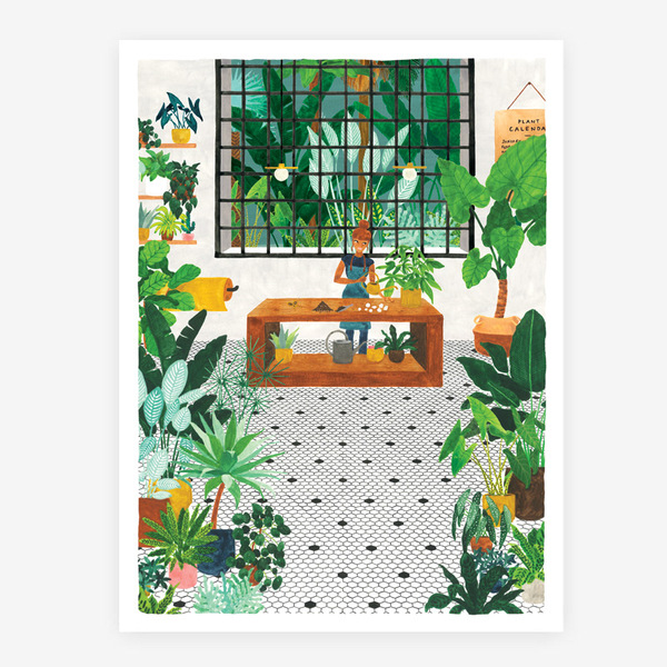 All The Ways To Say Gardener Print 50x70cm