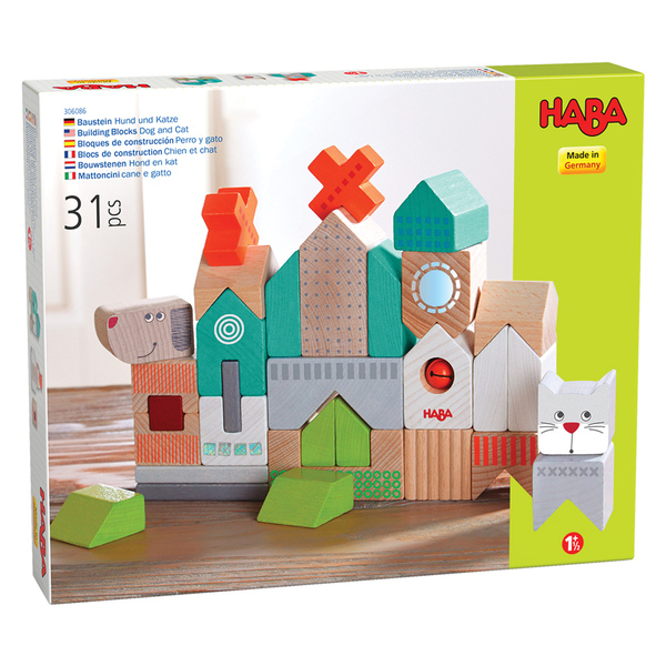 HABA Building Blocks Dog and Cat