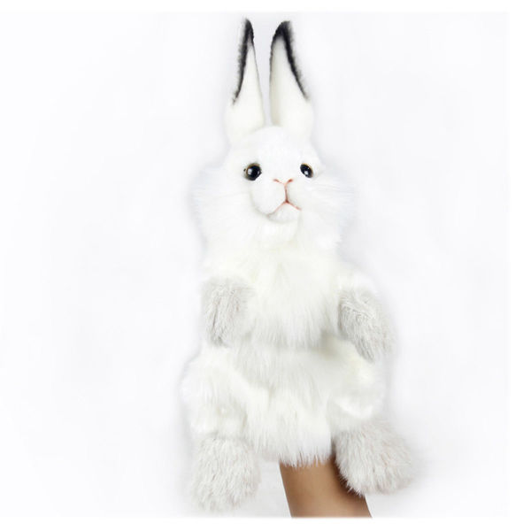Hansa Puppet - White Rabbit 34cm