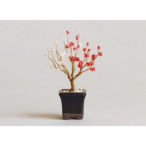 Nejitte Beaded Bonsai Craft Kit- Plum