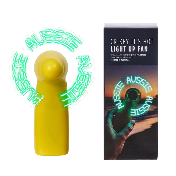 Crikey Its Hot Light Up Fan