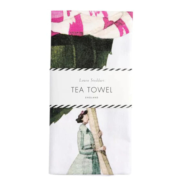 Laura Stoddart In Bloom Camellia Tea Towel