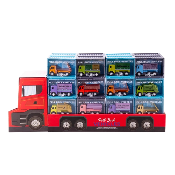 Discovery Zone Container Vehicles - Trucks (24 Assorted)