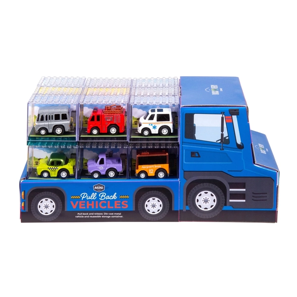 Discovery Zone Pull Back Vehicles - Mini (18 Assorted)