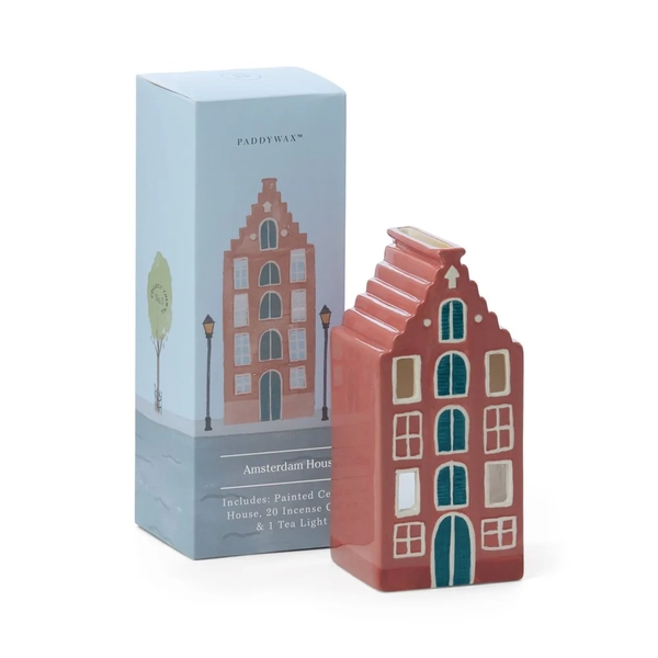 Paddywax No. 2 Amsterdam House Style Incense & Tea Light Holder