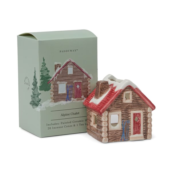 Paddywax No. 5 Alpine Chalet Style Incense & Tea Light Holder