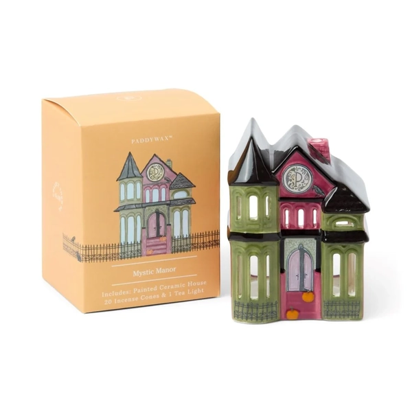 Paddywax No. 8 Mystic Manor House Style Incense & Tea Light Holder