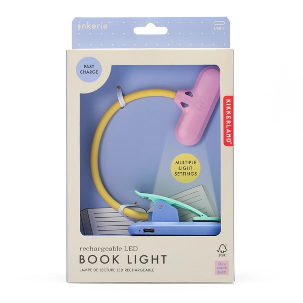 Kikkerland Rechargeable LED Book Light