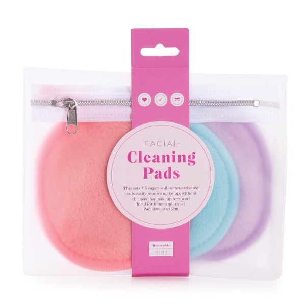 Reusable Facial Cleaning Pads - Set of 3
