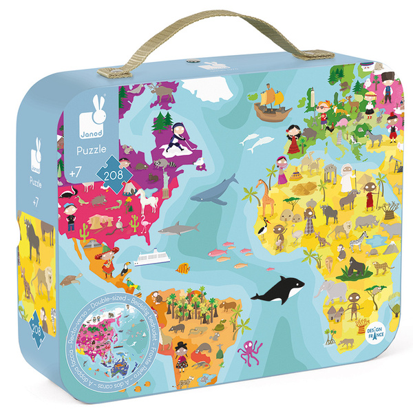 Janod Reversible Blue Planet Puzzle