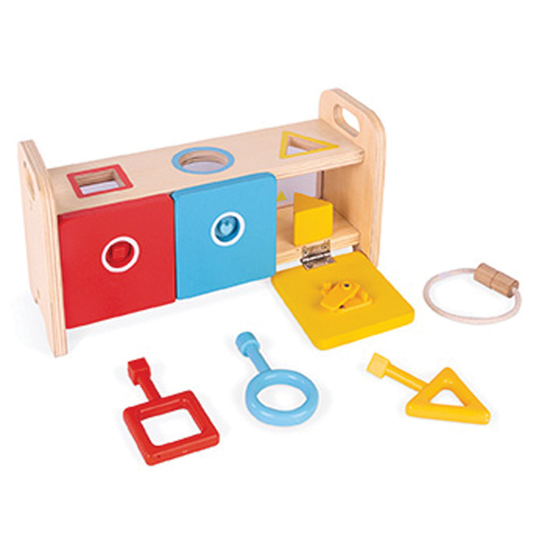 Janod Essentials Shape Box With Keys