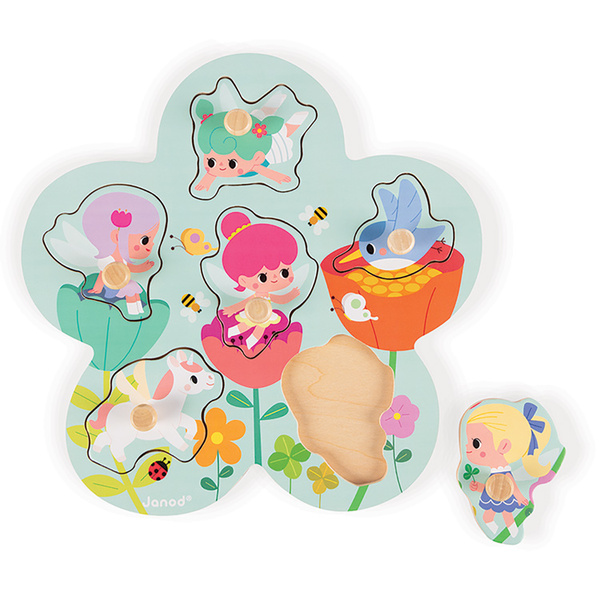 Janod Fairies Peg Puzzle ( wood )