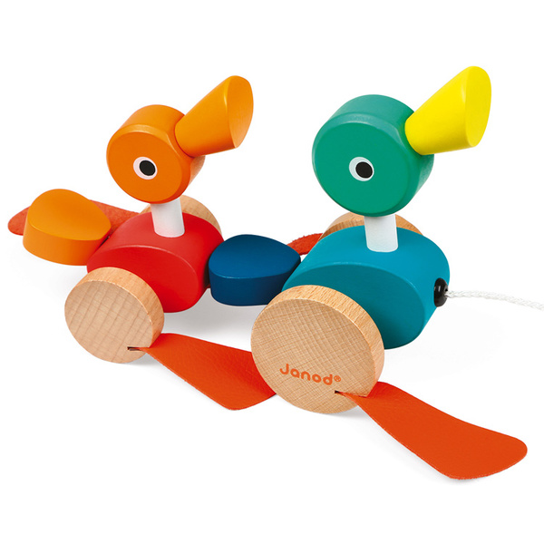 Janod Pull Along Duck Family