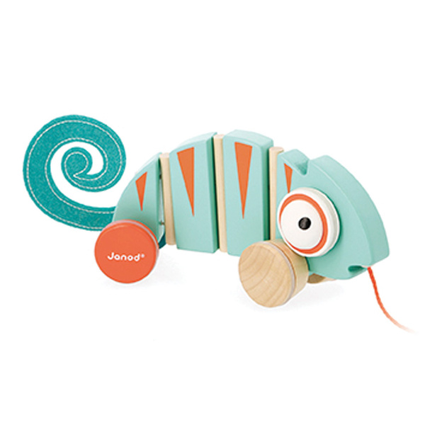 Janod Tropik Pull-Along Chameleon ( wood )