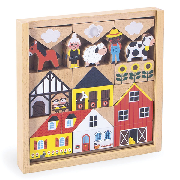 Janod Countryside Blocks Set