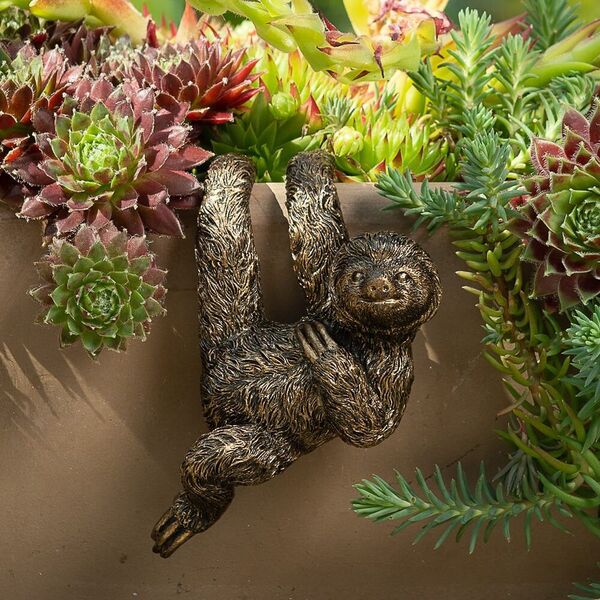 Pot Buddies Antique Bronze Sloth