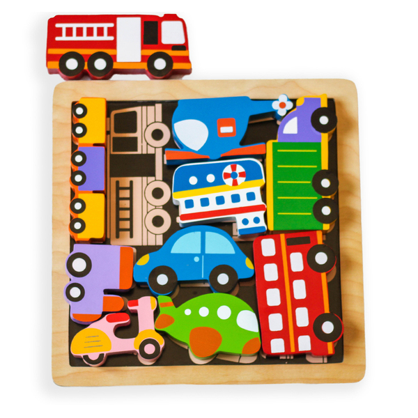 Kiddie Connect Chunky Vehicles Puzzle