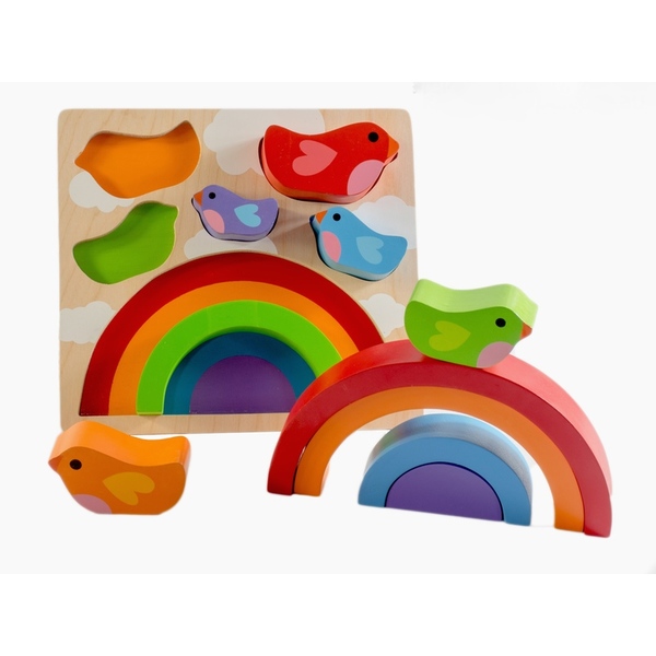 Kiddie Connect Birds & Rainbow Puzzle