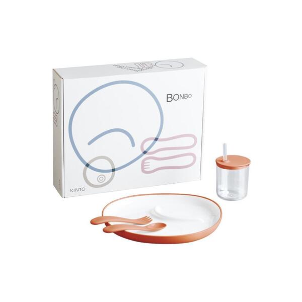 Kinto BONBO Children's Tableware Set of 4 Orange