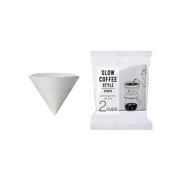 Kinto Slow Coffee Style 60 Cotton Paper Filter 2 Cups