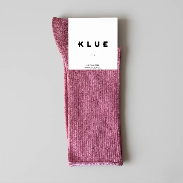 KLUE Glitter Lurex Socks Strawberry