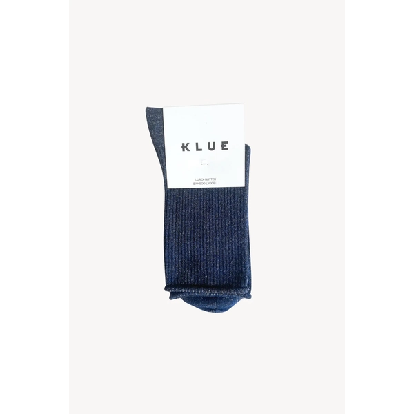 KLUE Glitter Lurex Socks Blue
