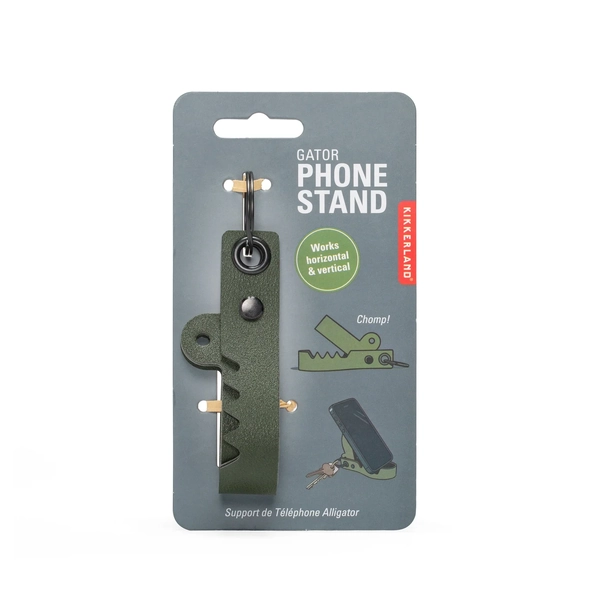 Kikkerland Gator Phone Stand Green