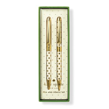 Kate Spade NEW YORK Pen & Pencil Set Gold Dots