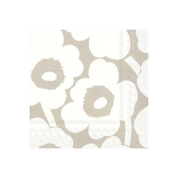 Marimekko - Unikko Cream Linen Napkin