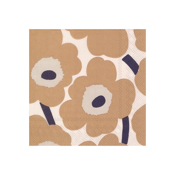 Marimekko Unikko Cream Linen Paper Napkins