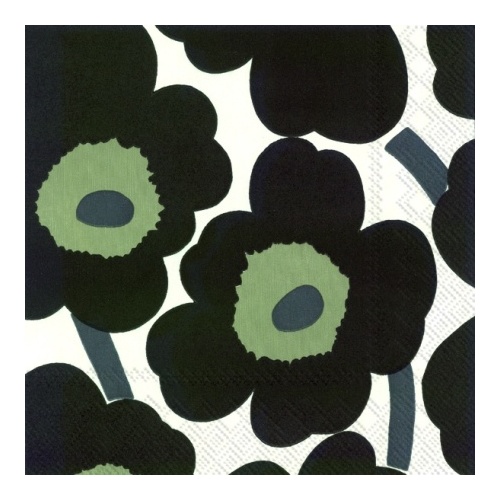 Marimekko Unikko Black Paper Napkin