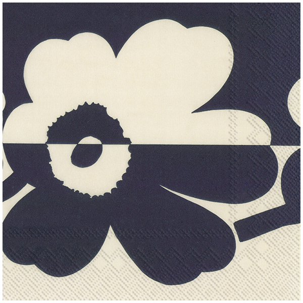 Marimekko Suur Unikko Linen Blue Paper Napkin