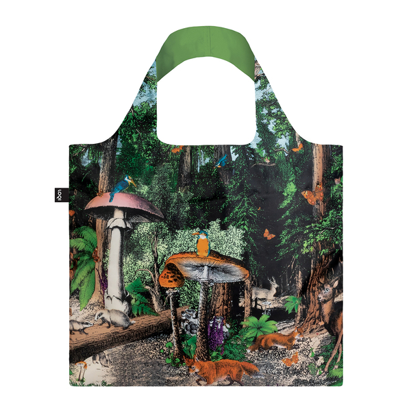 LOQI Reusable Shopping Bag Black Forest