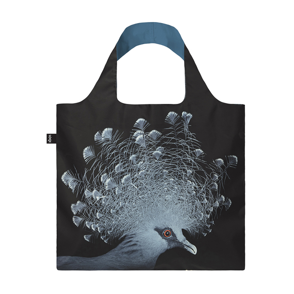 LOQI Reusable Shopping Bag National Geographic Collection Crowned Pigeon