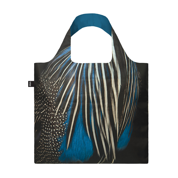 LOQI Reusable Shopping Bag National Geographic Collection Guineafowl