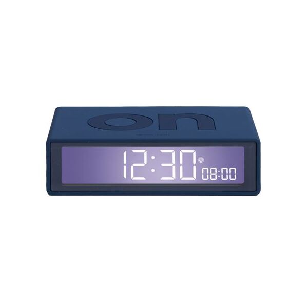 Lexon Flip Alarm Clock Dark Blue