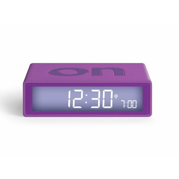 Lexon Flip Alarm Clock Purple