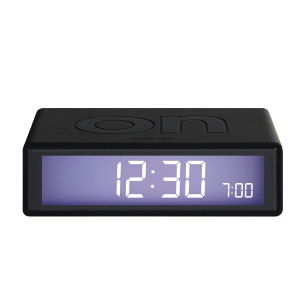 Lexon Flip Alarm Clock Black