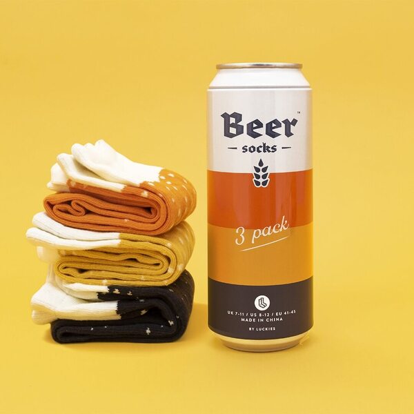 Beer Socks Mixed Pack (Ale, Lager, Stout)